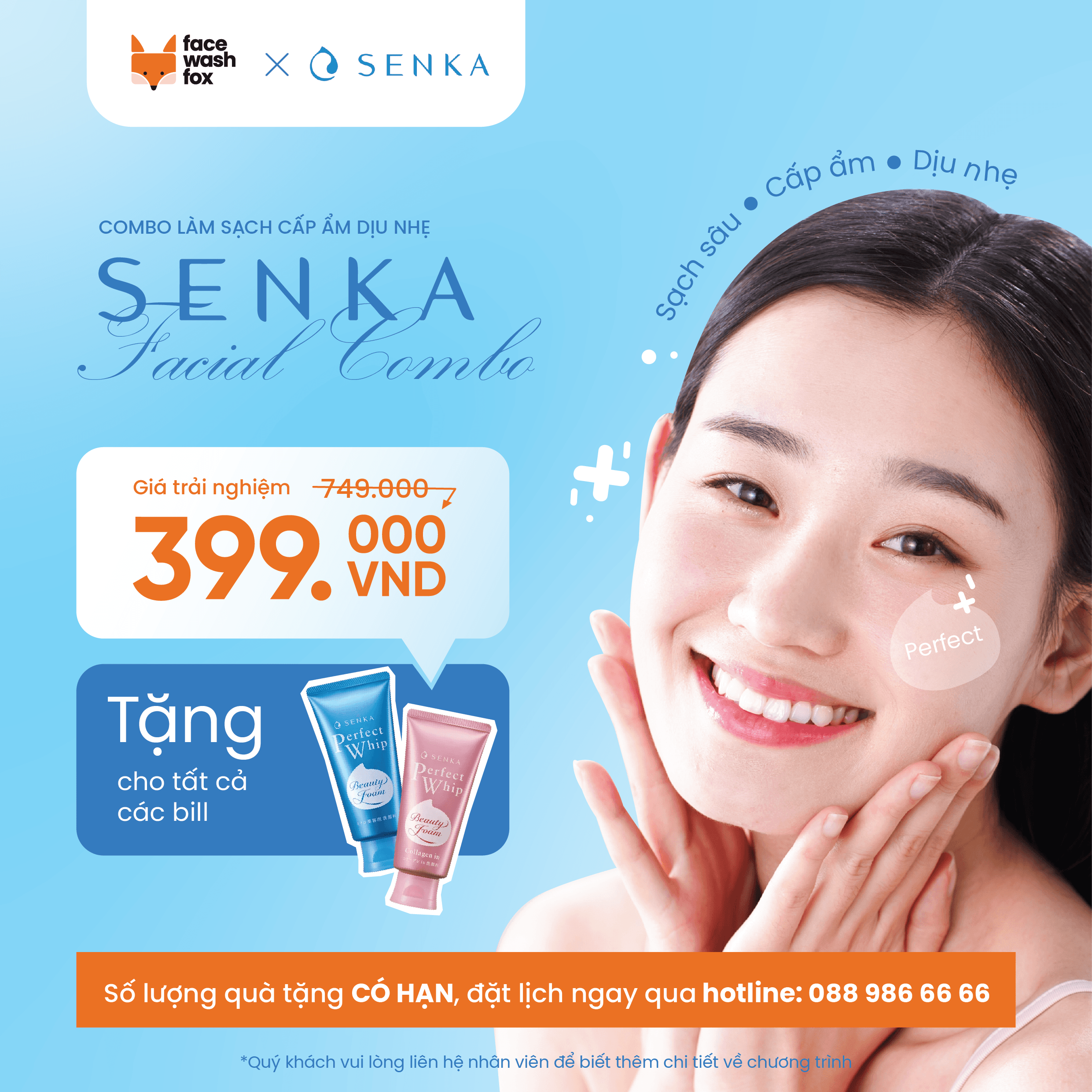 Ưu đãi Senka Facial Combo